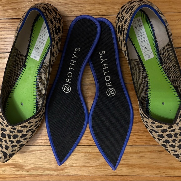 Rothy’s The Point Brown & Tan Animal Print, Size 9 - Picture 6 of 7